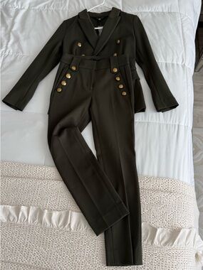White House Black Market High-Waist Tailored Trousers and Jacket